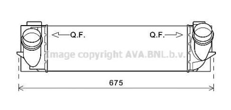 AVA BMW Інтеркулер X3 F25, X4 F25 2.0d/2.8i 10- AVA COOLING BW4463