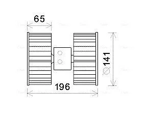 AVA Вентилятор салона BMW 3 SERIES E36 (1991) 316I 1.6 AVA COOLING BW8475