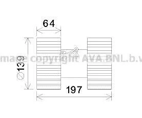 AVA BMW Вентилятор cалона 3 (E46) AVA COOLING BW8480