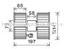 AVA BMW Вентилятор салону X3 (E83) 04- AVA COOLING BW8483 (фото 1)