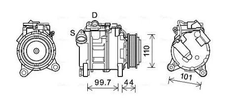 Компресор AVA COOLING BWAK493