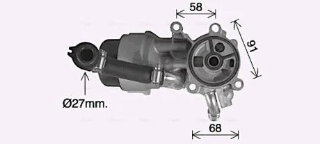 Охолоджувач оливи, моторна олива AVA COOLING CN3307H