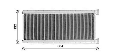 AVA Радіатор пічки CITROËN C4 PICASSO (2013) 1.6 THP AVA COOLING CN6339