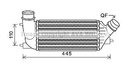AVA CITROEN Інтеркулер C8, Jumpy, Fiat Scudo, Peugeot 2.0HDI 06- AVA COOLING CNA4270