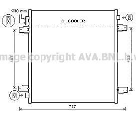 AVA NISSAN Радіатор кондиціонера (конденсатор) PATROL VI 5.6 10-, INFINITI QX56 10-, QX80 13- AVA COOLING DN5402
