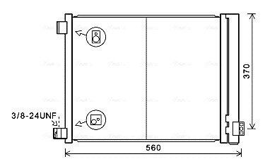 AVA NISSAN Радіатор кондиціонера (конденсатор) з осушувачем MICRA IV 1.2 DIG-S 11- AVA COOLING DN5427D