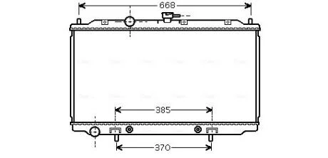 Радіатор охолодження NISSAN PRIMERA (P12, W12) (02-) (вир-во AVA) AVA COOLING DNA2218