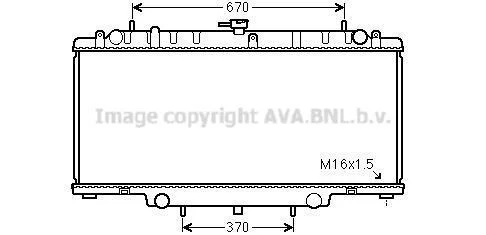 AVA NISSAN Радіатор охолодження двиг. PATROL GR V 2.8, 3.0 TD 97- AVA COOLING DNA2394 (фото 1)