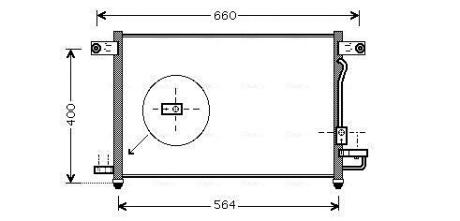 AVA Радіатор кондиціонера Aveo 03- AVA COOLING DW5061D