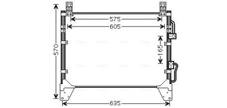 Радіатор кодиціонера AVA COOLING DW5142