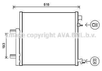 AVA CHEVROLET Радіатор кондиціонера (конденсатор) Spark 1.0/1.2 10- AVA COOLING DWA5140D