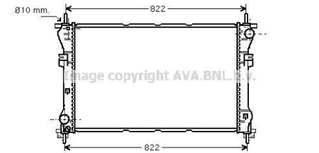 AVA FORD Радіатор сист. охолодження Transit 2.0, 2.4 TDCi 01- AVA COOLING FD2318