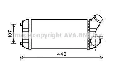 AVA FORD Інтеркулер C-Max II, Grand C-Max 1.6TDCi 10- AVA COOLING FD4472 (фото 1)