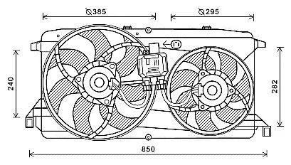 Вентилятор AVA COOLING FD7579