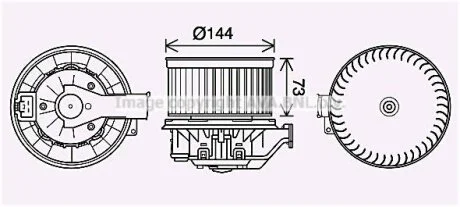 AVA FORD Вентилятор салона Fiesta VI 08- AVA COOLING FD8629