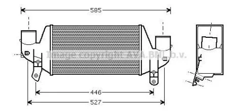 AVA FORD Інтеркулер Fiesta IV, Focus 1.8D/TDCi 95- AVA COOLING FDA4313