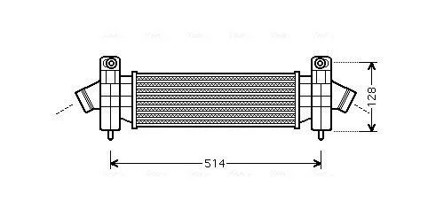 AVA FORD Інтеркулер Mondeo III 2.0/2.2TDCi 00- AVA COOLING FDA4341 (фото 1)