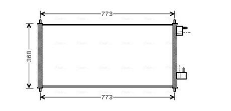 AVA Радіатор кондиціонера FORD Transit Connect (P65, P70, P80) (AVA) AVA COOLING FDA5361
