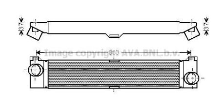 AVA FIAT Інтеркулер DUCATO 06- AVA COOLING FTA4353
