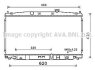 AVA HONDA Радіатор системи охолодження двигуна INSIGHT 1.3 09- AVA COOLING HD2288 (фото 1)