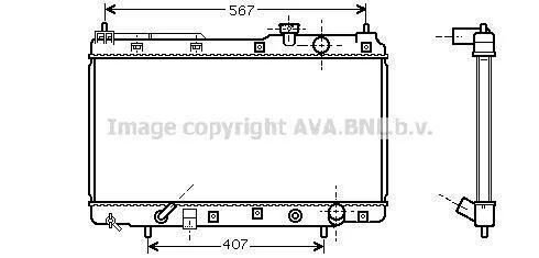 AVA HONDA Радіатор сист. охолодження двиг. CR-V I 2.0 95- AVA COOLING HDA2104 (фото 1)