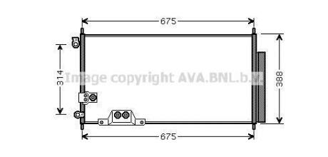AVA HONDA Радіатор кондиціонера (конденсатор) ACCORD VII 2.2 04- AVA COOLING HDA5239D (фото 1)
