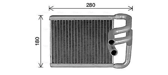 AVA Радіатор пічки HYUNDAI ELANTRA (2007) 2.0 CVVT AVA COOLING HY6482 (фото 1)
