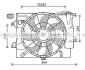 AVA HYUNDAI Вентилятор радіатора (з дифузором) ACCENT i25 10-, SOLARIS 10-, VELOSTER 1.6 11-, KIA AVA COOLING HY7546 (фото 1)