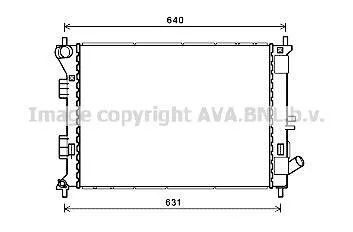AVA HYUNDAI Радіатор охолодження двиг. i30, Elantra, Kia Ceed, Cerato, Soul 1.4/1.6 11- AVA COOLING HYA2335