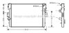 AVA Радіатор охолодження IVECO DAILY 29L12 (2000) 2.3 AVA COOLING IVA2057 (фото 1)