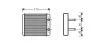 AVA KIA Радіатор опалення CARNIVAL 2.9 CRDI 99- AVA COOLING KA6008 (фото 1)