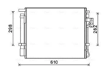 Радіатор кодиціонера CLEVER FIT AVA COOLING KAA5149D