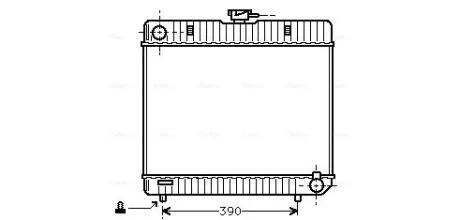 Радіатор охолодження двигуна MB W123/W126 MT 76-84 (Ava) AVA COOLING MS 2042