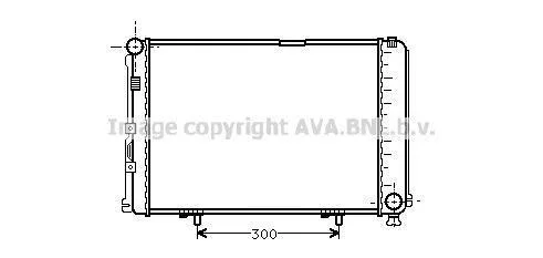 AVA DB Радіатор охолодження двиг. W124 84- AVA COOLING MS2067 (фото 1)