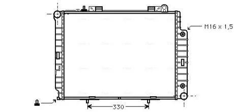 AVA DB Радіатор охолодження W210 2.9TD 96- AVA COOLING MS2209