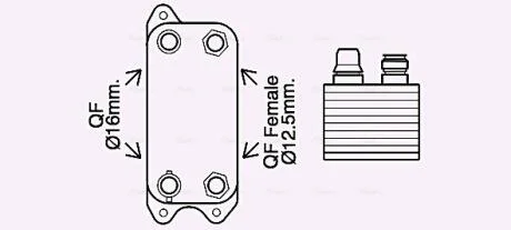 Охолоджувач оливи AVA COOLING MS3686