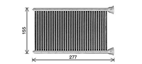 AVA DB Радіатор опалення W205, S205, C205 AVA COOLING MS6780