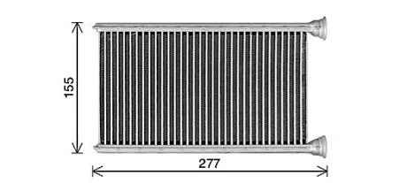 AVA DB Радіатор опалення W205, S205, C205 AVA COOLING MS6780