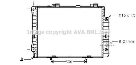 AVA DB Радіатор сист. охолодження двиг. W210 2.8/3.2 95- AVA COOLING MSA2190