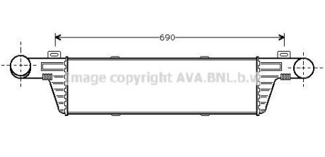 AVA DB Інтеркулер W210 2.0/2.9TD AVA COOLING MSA4224