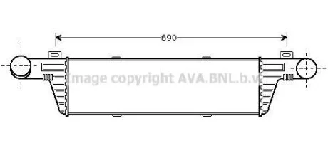 AVA DB Інтеркулер W210 2.0/2.9TD AVA COOLING MSA4224