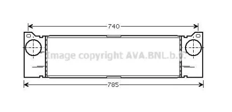 AVA DB Інтеркулер Vito, Viano 109/111CDI 03- AVA COOLING MSA4370