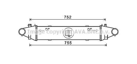 AVA DB Інтеркулер W204/212 09- AVA COOLING MSA4556