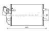 AVA DB Радіатор кондиціонера (конденсатор) з осушувачем W168 00- AVA COOLING MSA5289D (фото 1)