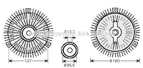 Віскомуфта AVA COOLING MS C408