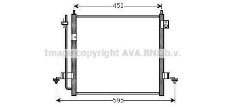 AVA MITSUBISHI Радіатор кондиціонера (конденсатор) L200 07- AVA COOLING MT5239D