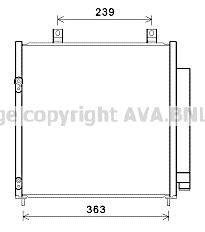 AVA MITSUBISHI Радіатор кондиціонера (конденсатор) MIRAGE 1.0, 1.2 12- AVA COOLING MT5251D