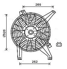 Вентилятор (комплект) AVA COOLING MT7528