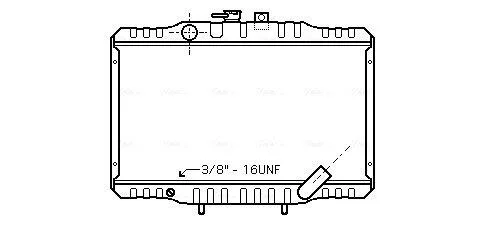 AVA HYUNDAI Радіатор охолодження двиг. H 100 2,5 D 93- (400x598x32) AVA COOLING MTA2062 (фото 1)