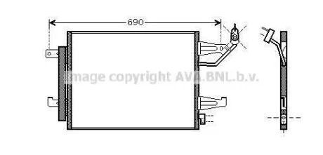 Радіатор кодиціонера CLEVER FIT AVA COOLING MTA5177D